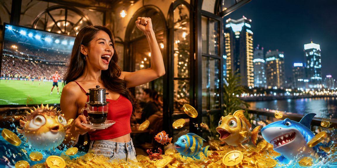 Người dùng tại TP.HCM nhâm nhi cà phê và xem kèo cá cược trực tuyến