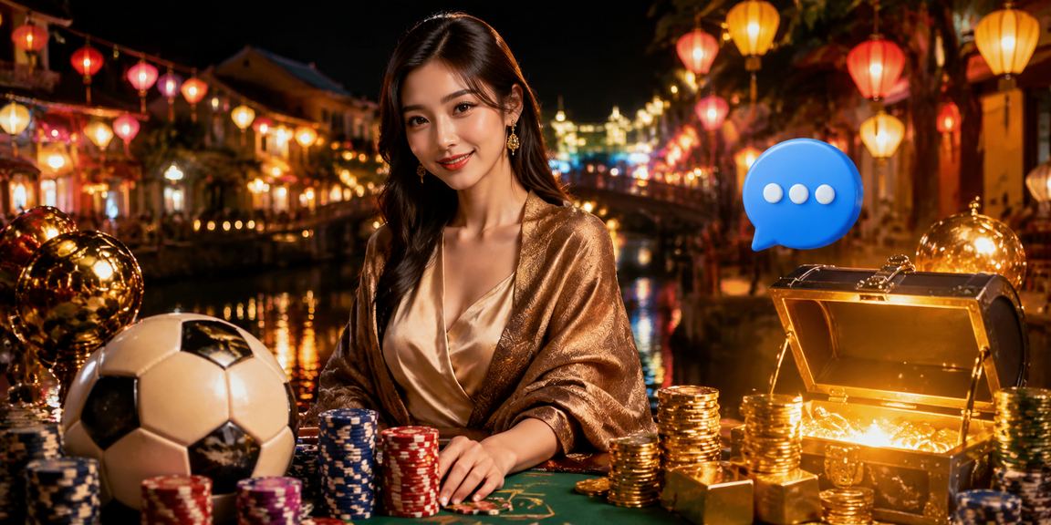 Người hâm mộ bóng đá tại Hội An thưởng thức cá cược thể thao dưới ánh đèn lồng truyền thống